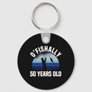 Chaveiro Oficialmente 50 Anos Pescador Aniversário de 50 an