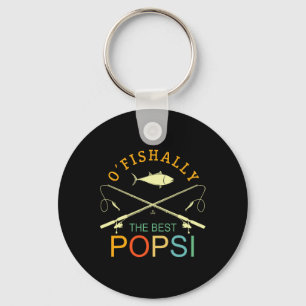 Chaveiro Oficialmente O Melhor Avô de Pesca Vintage Popsi