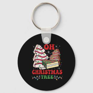 Chaveiro Oh Árvore Natal Bolo Xmas Luz Engraçada Correspond