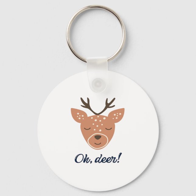 Chaveiro Oh Deer Deer Love Save The Deer Creative DKeychain (Frente)