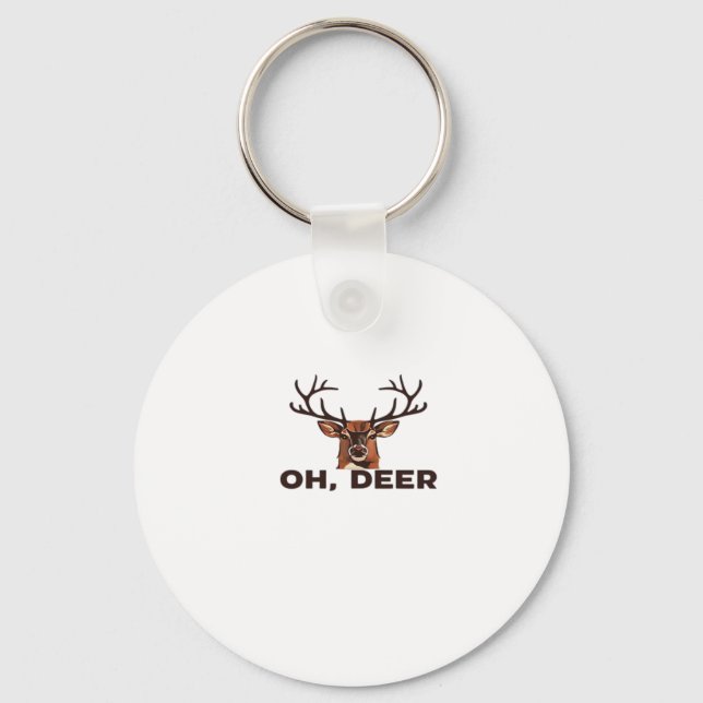 Chaveiro Oh Deer Design Moderno Limpo (Frente)