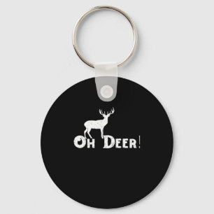 Chaveiro Oh Deer Estilo Gráfico Limpo