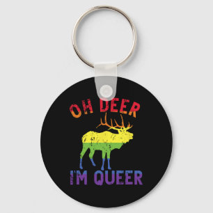 Chaveiro Oh Deer Im Queer Rainbow Lgbt Orgulho gay Manual L