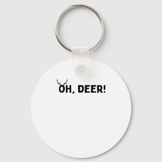Chaveiro Oh Deer Simples Pingente Estético (Frente)