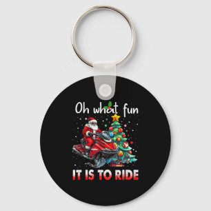 Chaveiro Oh Que Diversão É Andar De Snowmobile Santa Christ