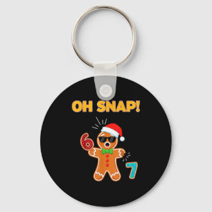 Chaveiro Oh Snap 67 Seis Sete Meme Homem de Biscoito Engraç