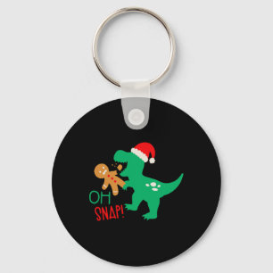 Chaveiro Oh Snap Biscoito De Natal Dinossauro Papai Noel Na