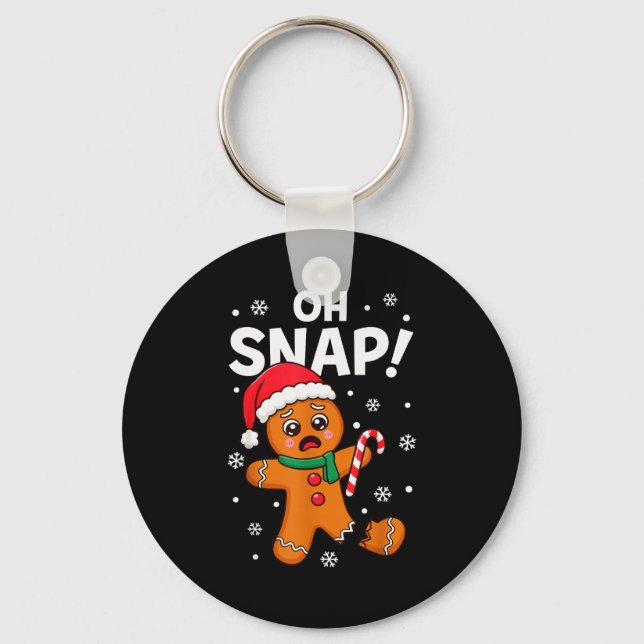 Chaveiro Oh Snap Gingerbread Man For Adult Kids Men Women C (Frente)