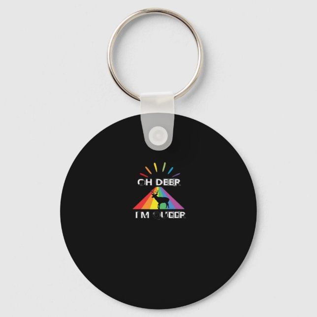 Chaveiro Oh Veado Queer Design Estético Tendência (Frente)
