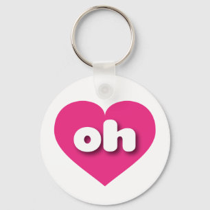 Chaveiro Ohio Hot Pink Heart - Amor