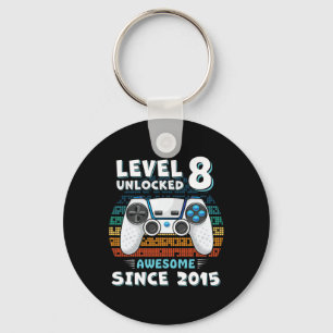 Chaveiro Oito Bday Son Boy Engraçado Gamer 8º 8 anos