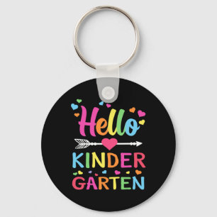 Chaveiro Olá Kindergarten Team Kinder de volta ao Teac da e
