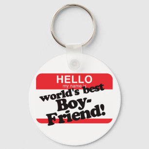 Chaveiro Olá Meu nome é o melhor Namorado do mundo