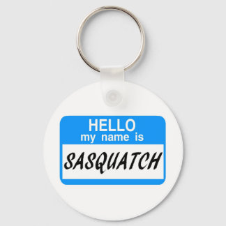 Chaveiro Olá, Nome de etiqueta Sasquatch