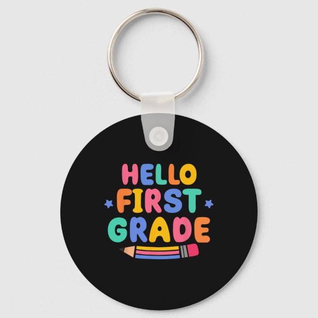 Chaveiro Olá Primeiro Ano 1º Ano Volta às Aulas Professor (Frente)