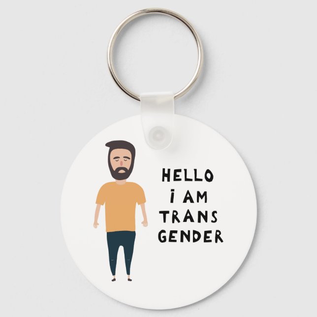 Chaveiro Olá, Sou Transgênero (Frente)