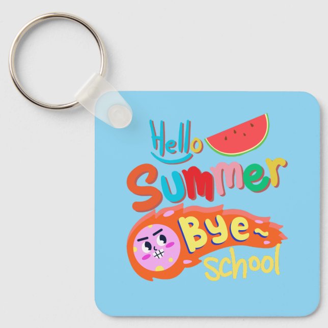 Chaveiro Olá Verão Tchau Escola Arte (Frente)