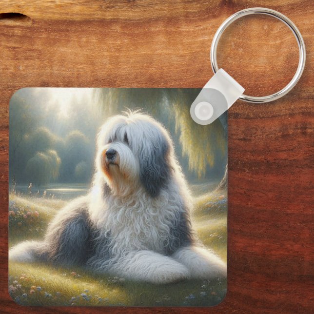 Chaveiro Old English Sheepdog (Verso)