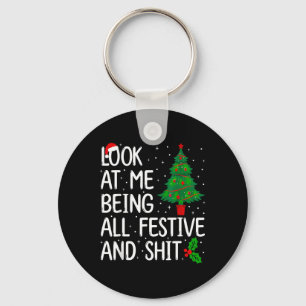 Chaveiro Olhe Para Mim Como Festivo E Como Natal