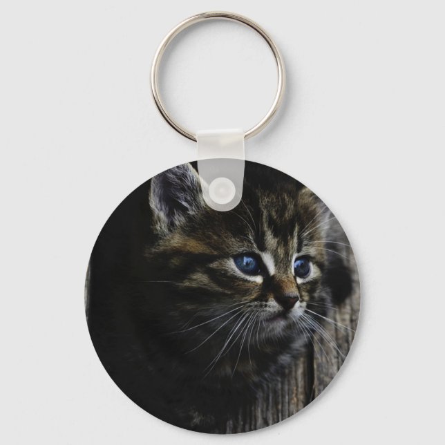 Chaveiro Olhos azuis de gato (Frente)