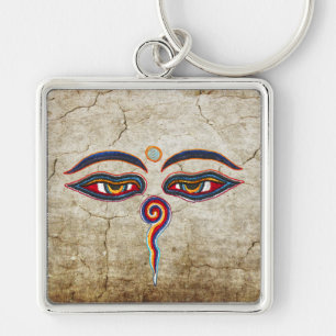 Chaveiro Olhos De Buda/Augen der Weisheit antigo
