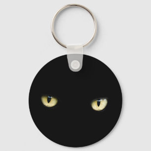 Chaveiro Olhos de Gato Negro Macro De Olho De Gato