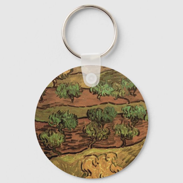 Chaveiro Oliveiras de Van Gogh Contra a Encosta de uma Coli (Frente)