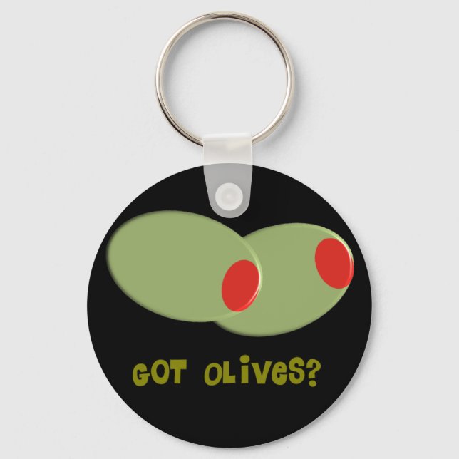 Chaveiro Olives Design Presentes "Tem Azeitonas?" (Frente)