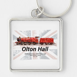 Chaveiro Olton Hall Vintage Comboio a Vapor Comboio Inglês
