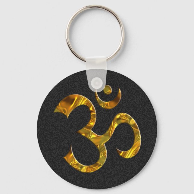 CHAVEIRO OM / AUM - DOURADO (Frente)