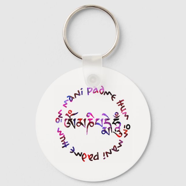 Chaveiro Om mani padme hum (Frente)