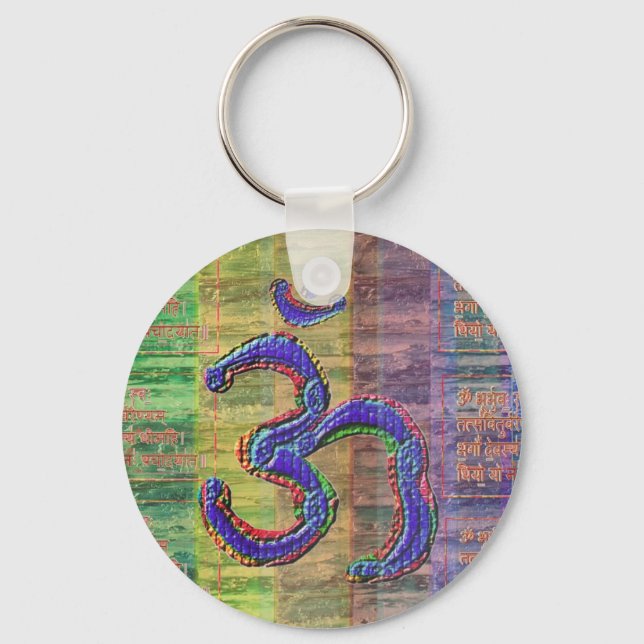 Chaveiro OM-Mantra Gayatri-Mantra Juntos (Frente)
