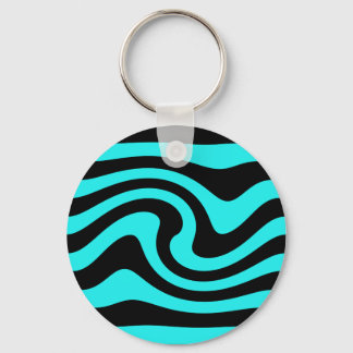 Chaveiro Onda abstrato negra de Aqua