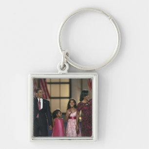 Chaveiro Onda da família de Barak Obama na última noite d