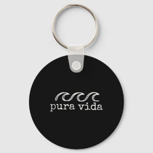 Chaveiro Onda de Surf Pura Vida Lembrança da Costa Rica