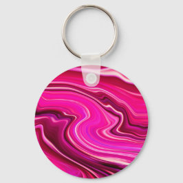 Chaveiro Ondas rosa e roxa