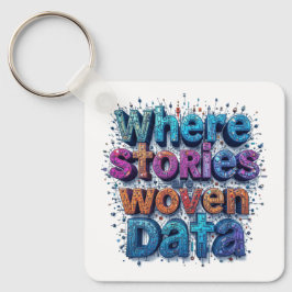 Chaveiro Onde as histórias tecem dados