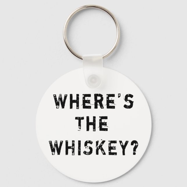 Chaveiro Onde está o Whiskey? (Frente)