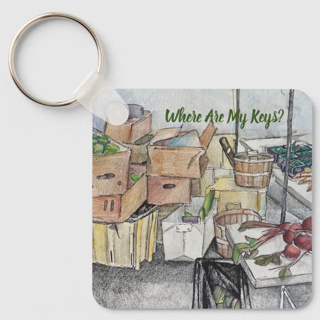 Chaveiro Onde estão as minhas chaves. Tenho-os (Frente)