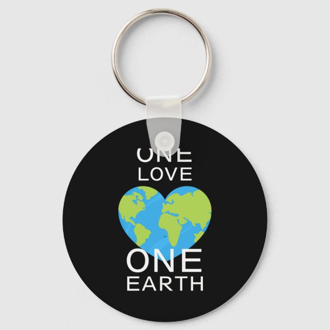 Chaveiro One Love One Earth Earth Day Save Our Planet T Shi (Frente)