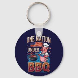 Chaveiro One Nation Under BBQ – Vintage Chef Grillmaster