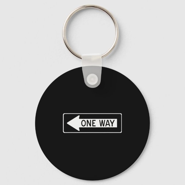 Chaveiro One Way Traffic Sign  (Frente)