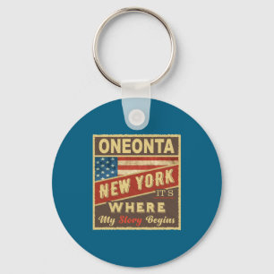 Chaveiro Oneonta Ny É Onde Minha História Começa _1