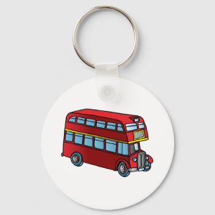 Chaveiro Ônibus bonito do autocarro de dois andares
