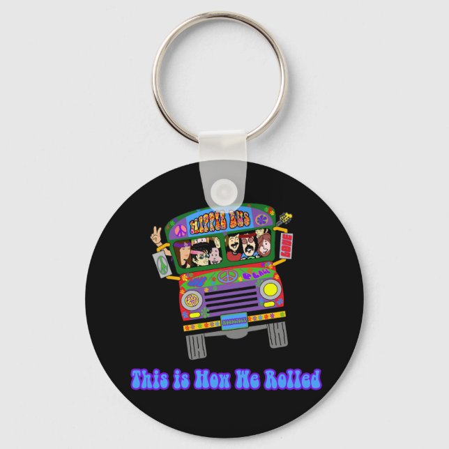 Chaveiro Ônibus de Hippie School (Frente)