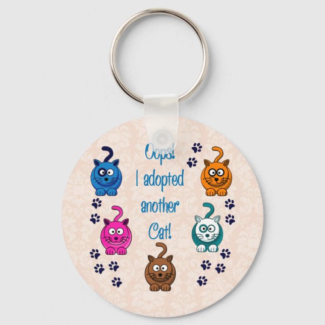 Chaveiro Oops! Eu Adotei Outro Gato! (Frente)