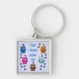 Chaveiro Oops!  Eu adotei um outro gato!