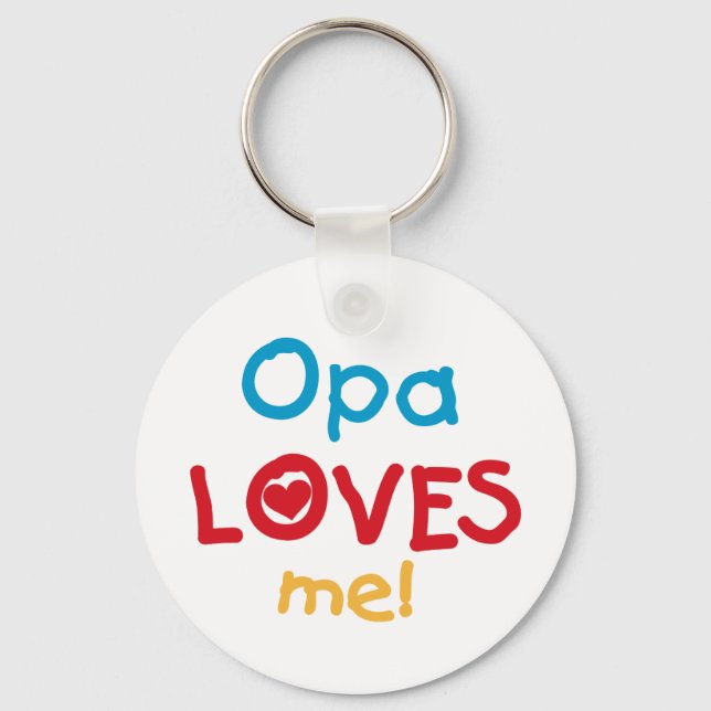 Chaveiro Opa me ama T-shirts e presentes (Frente)