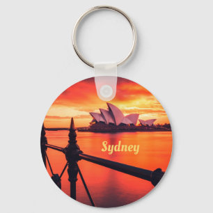 Chaveiro Ópera de Sydney Austrália Orange Sky