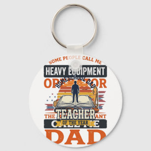 Chaveiro Operador de Equipamento Pesado Pai Camisa Vintage